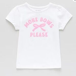 Girls Size 4T 5T Top Toddler More Bows Please Coquette Whimsy Love Fancy NWT‎
